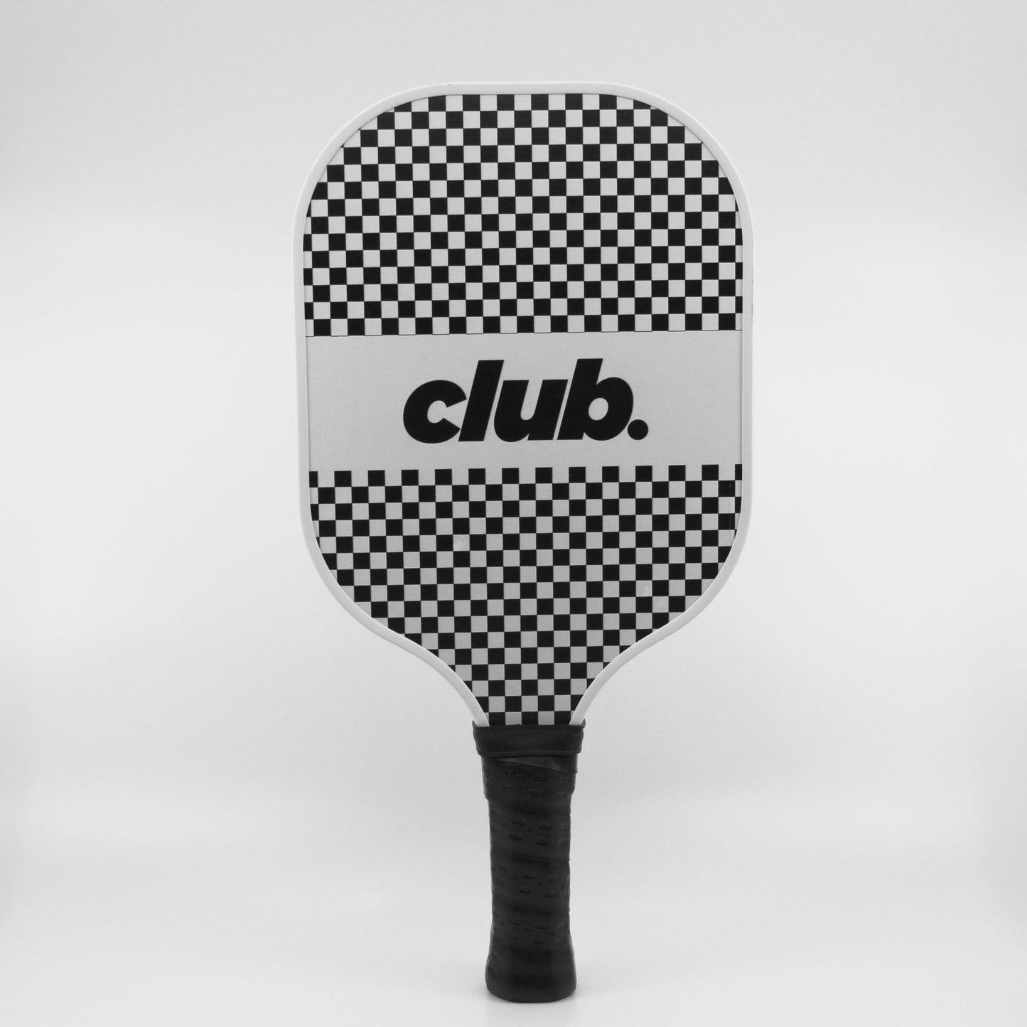 black and white checkered pickleball paddle #style_ace