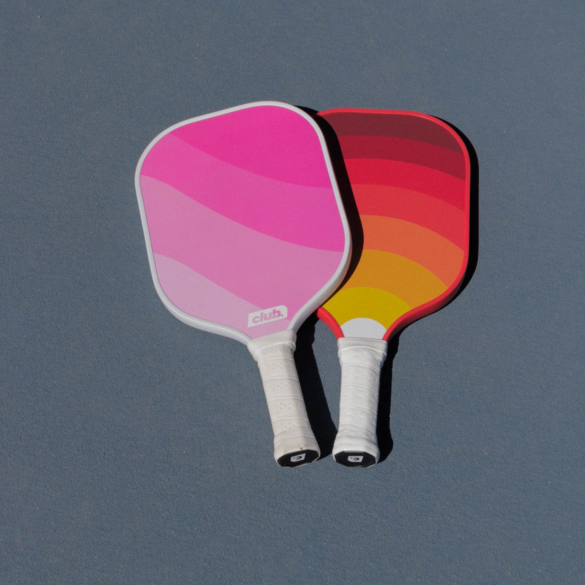 red sunrise design pickleball paddle #style_phoenix